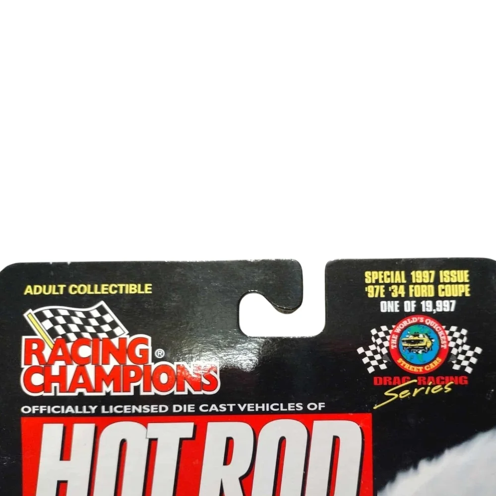 1997 Racing Champions Hot Rod Magazine #97E '34 Ford Coupe (Red w/ Flames)